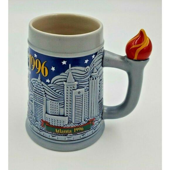 1995 Budweiser Atlanta Olympics Stein Anheuser Bush Inc - Picture 1 of 8